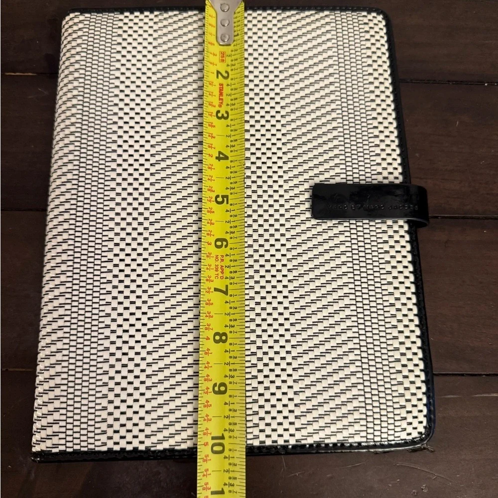 Marc by Marc Jacobs Woven iPad Tablet Folio Case Black Ivory